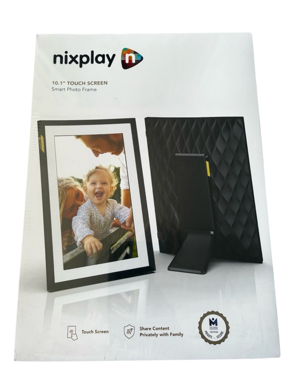 Nixplay 10.1" Black Touchscreen Smart Photo Frame